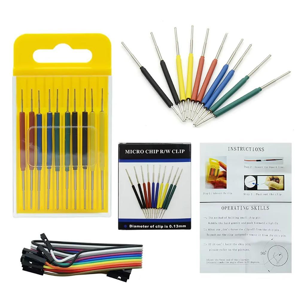 10pcs Universal Chip Test clip IC clamp Chip BIOS Online burning fixture Precision SOP SMD PIN Socke