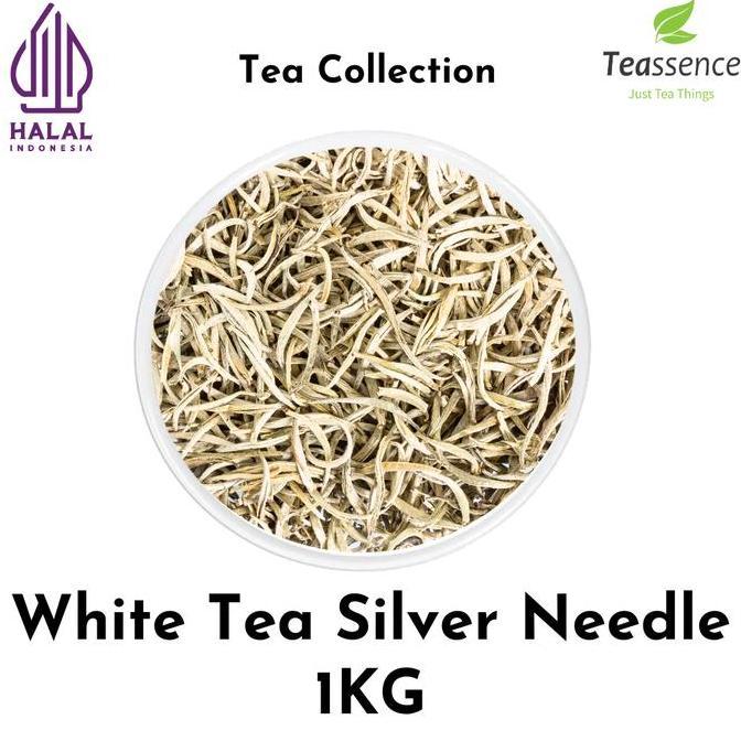 White Tea Silver Needle Indonesia / White Tea / Teh Putih / Teh Putih Premium Bulk 1Kg WAR