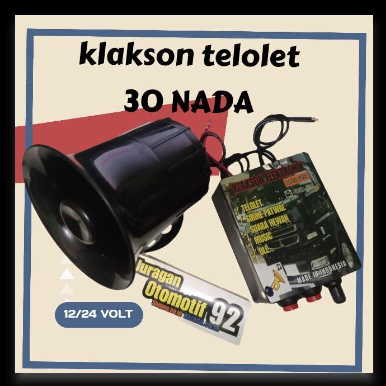 klakson telolet motor mobil 12/24 volt