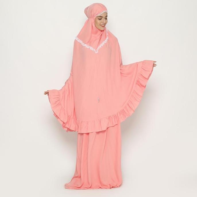 Tatuis Mukena Tiara 461 Peach Dewasa Reguler
