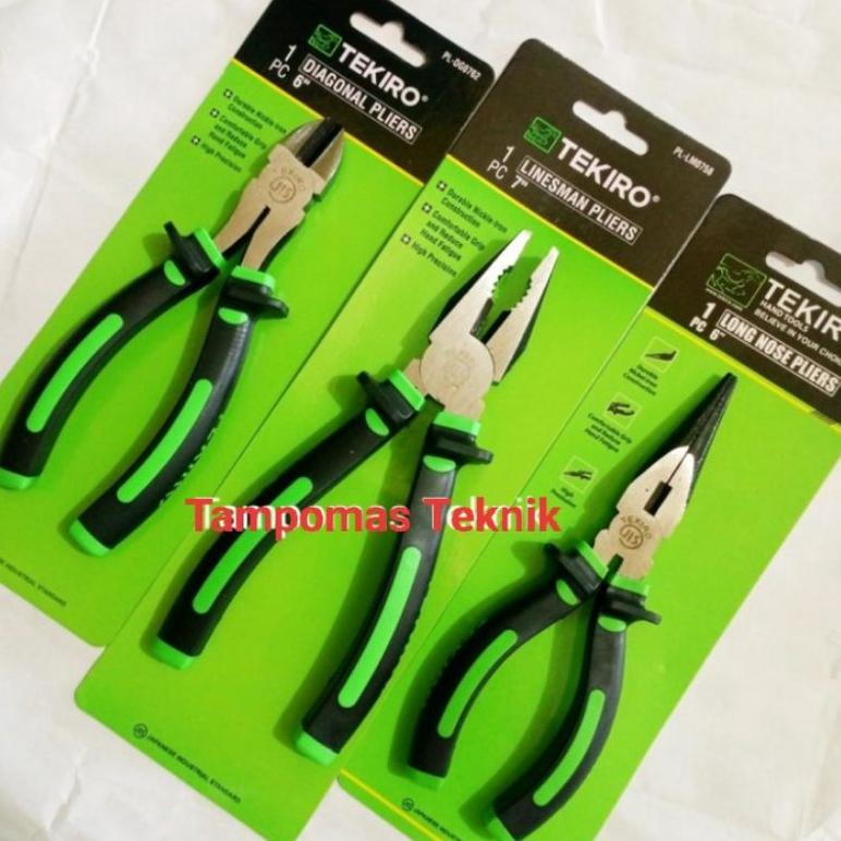 Tang Tekiro Set 3 pcs Tang Potong Tekiro Tang Kombinasi Tekiro Tang Lancip Tekiro Original