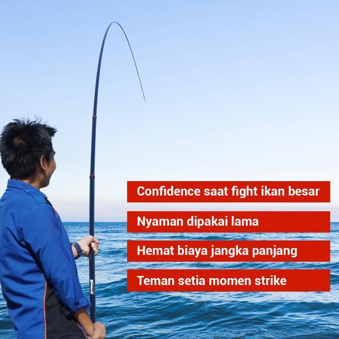 Tegek Paradise Ii Zoom New Full Carbon Series Kuat Ringan Super Sensitif 360-720 Cm Mancing Rawa Sun