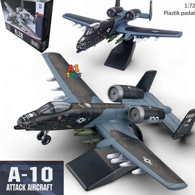 Miniatur pesawat jet tempur pesawat mainan jet fighter mainan pesawat bomber A10 Thunderbolt pesawat