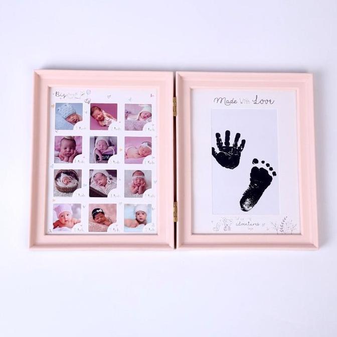 BINGKAI FOTO SIDIK JARI DAN TAPAK KAKI / 12 MONTH BABY FOTO FRAME Hadiah