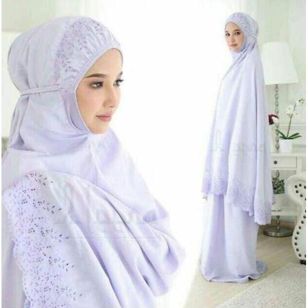 Mukena Grosir Dewasa Jumbo Sakita Pasteleena - Ungu Muda