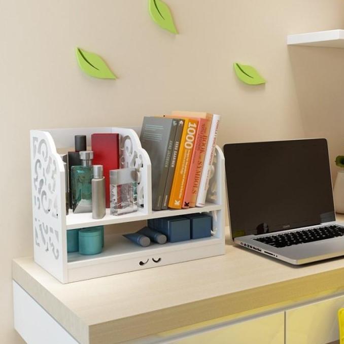 YGM Rak Buku Atas Meja Kerja Kantor Penyimpanan Kertas Dokumen Document Tempat Majalah Wadah Box Fil