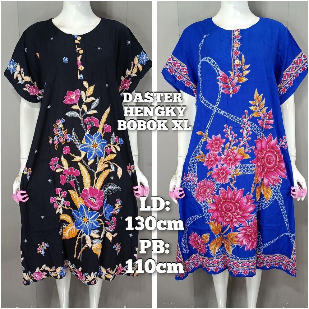Daster Hengky Kancing XL Jumbo Rayon Adem Termurah