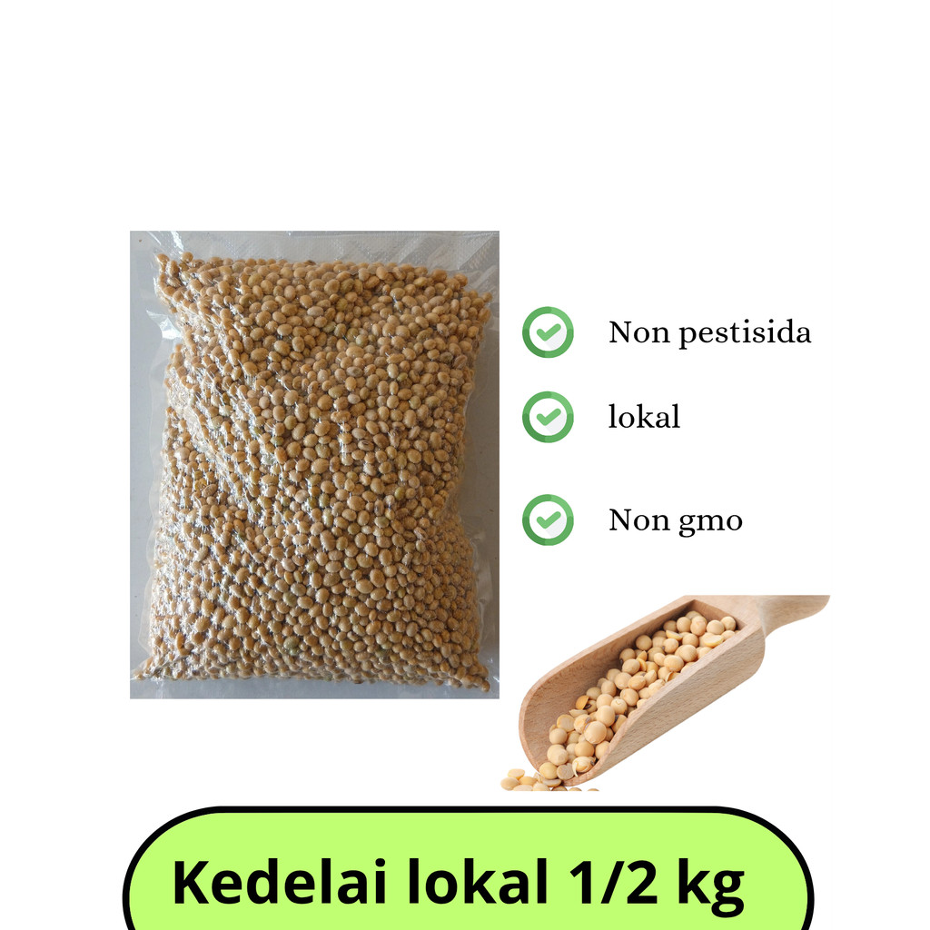 SUKOKARYOTANI promo kedelai lokal non gmo 1/2 kg