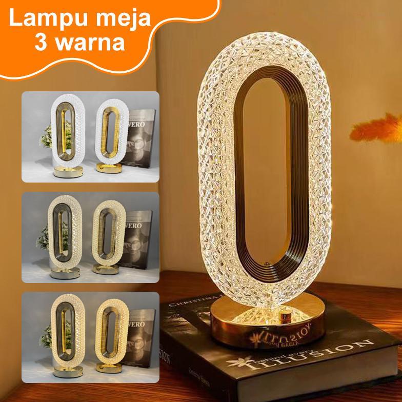 Lampu Meja Aesthetic 3 Warna Lampu Tidur Meja Lampu Malam Lampu Baca Lampu Meja Aesthetic Korea