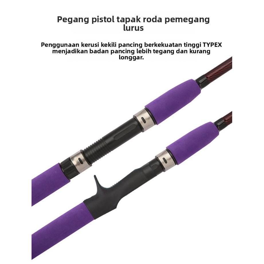 Beli 1 Gratis 4Shimano Joran Pancing Set 1.8M-3.0M 2 Bagian Reel Set Joran Dan Gulungan Pancing Cald