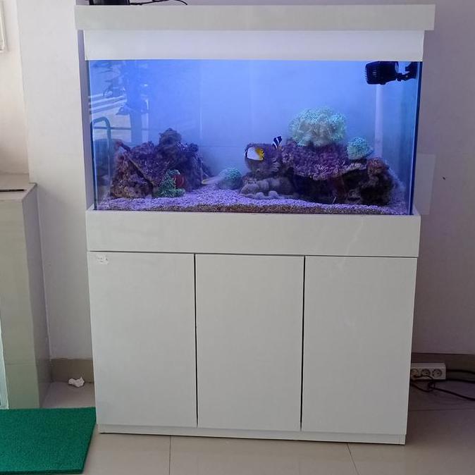 Terlaris Aquarium Fulset Cabinet / Meja 100Cm