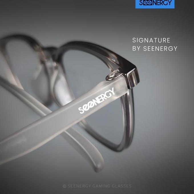 SEENERGY Kacamata Gaming | Beta Grey Transparent