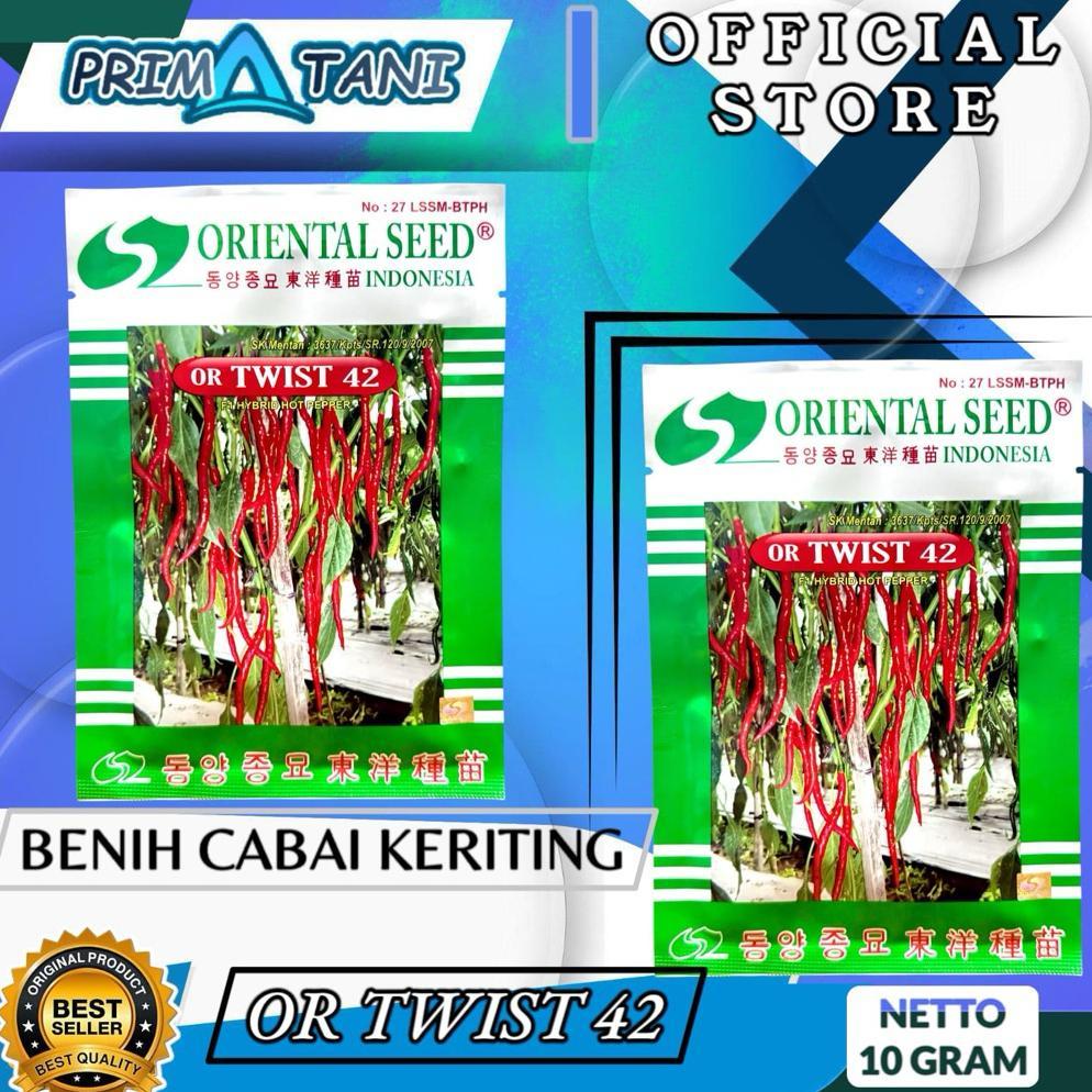 Benih cabai keriting or Twist 42 Oriental Seed 10g +- 2000biji (ORIGINAL 100%)
