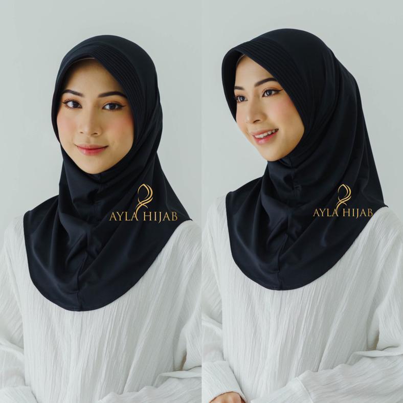 Bergo Sport Size M Menutup Dada Lebih Besar / Jilbab Sport Jumbo Menutup Dada / Clemira Bergo (SP JU