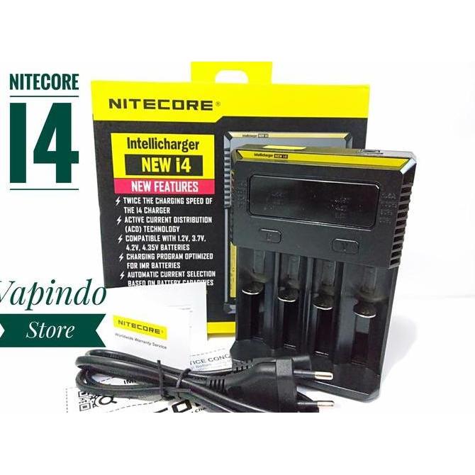 Battery Charger Nitecore i4 Original Intellicharger 18650 - 4 slot