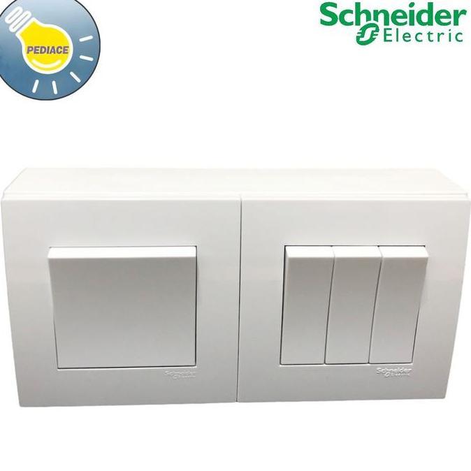 Saklar Engkel + Saklar Triple Outbow Tempel Schneider VIVACE 16A