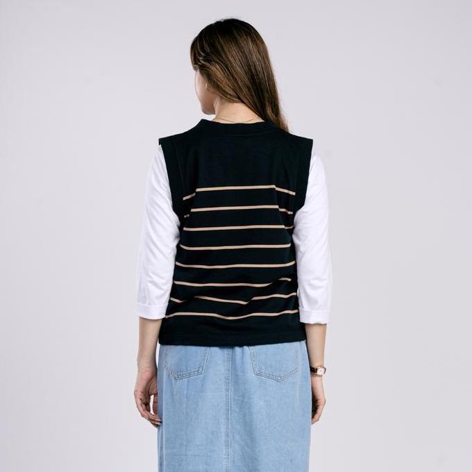 C2 Macrom Black Vest Sleevless Wanita - Outer Wanita