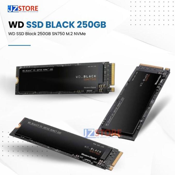 TERBARU - WD SSD Black 250GB SN750 M.2 NVMe