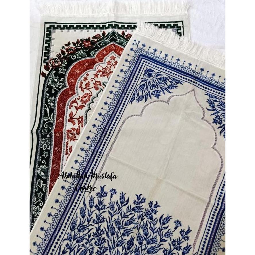 Laristerbaik- Sajadah Tebal Mewah Eksklusif Premium Sholat Nyaman Dan Lembut Ukuran 70X110 Cm Safate