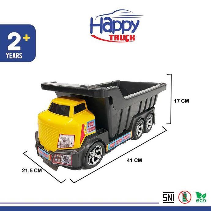 Toyx- Happy Truck Mobil Jumbo Pro Team Truck Road Warrior Police Big Truck Mobil Hamer Truk Tangki T
