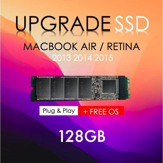 BEBAS ONGKIR - SSD Macbook Air 2013 2014 2015 128 GB Replacement - SSD Macbook Retina