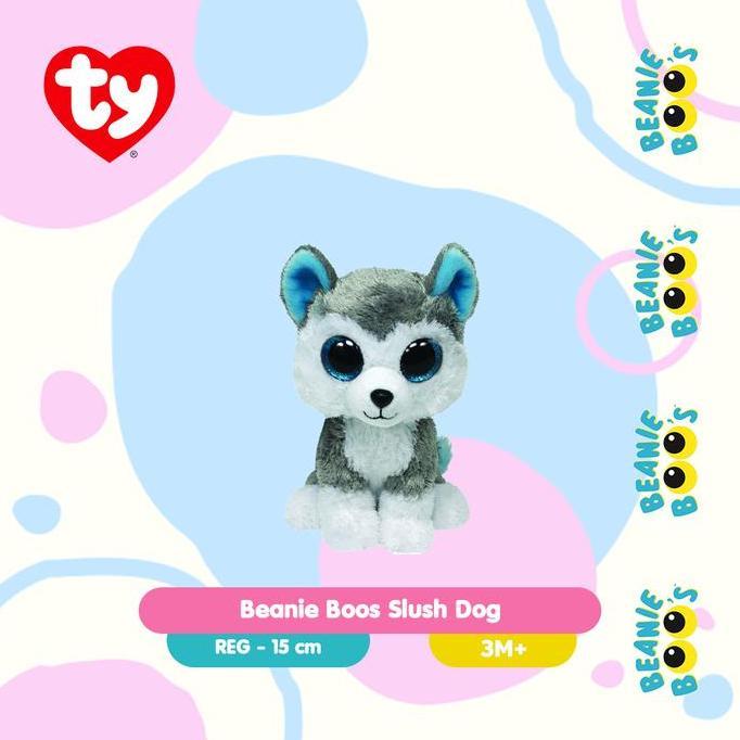 Grosir Ty Beanie Boos Slush Dog (Regular) - Boneka Anjing