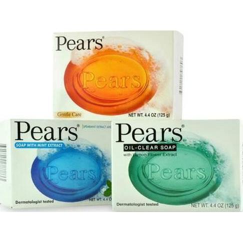 Sabun Mandi Transparan Pears Clear Transparent Soap - 125 gr