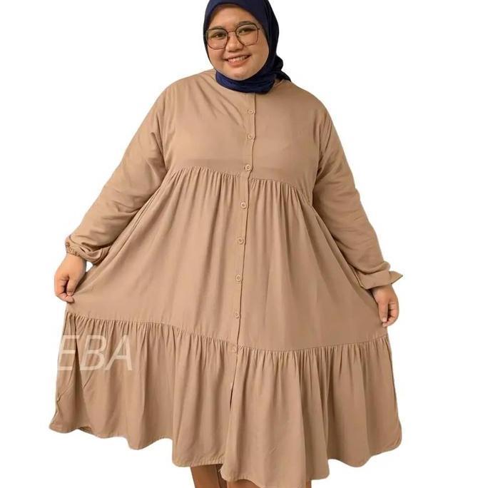 Newrelig- Zeba | Yuni Tunik Jumbo Twill Bb 100 - 150 Kg Ld140 Ld150 Ld160  Pinggul Lebar Atasan Wani