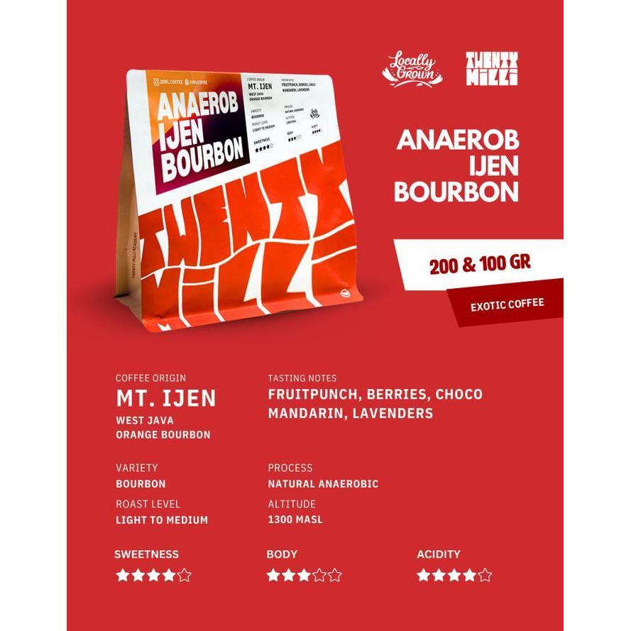 Arabica Orange Bourbon Java Ijen - Anaerobic Natural | 200 gram