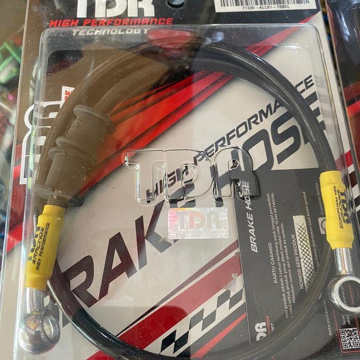 Kabel Selang Rem Depan Tdr Black Carbond 35 Inch Panjang 76Cm 90Cm Slang Rem Depan Tdr Original Cb G