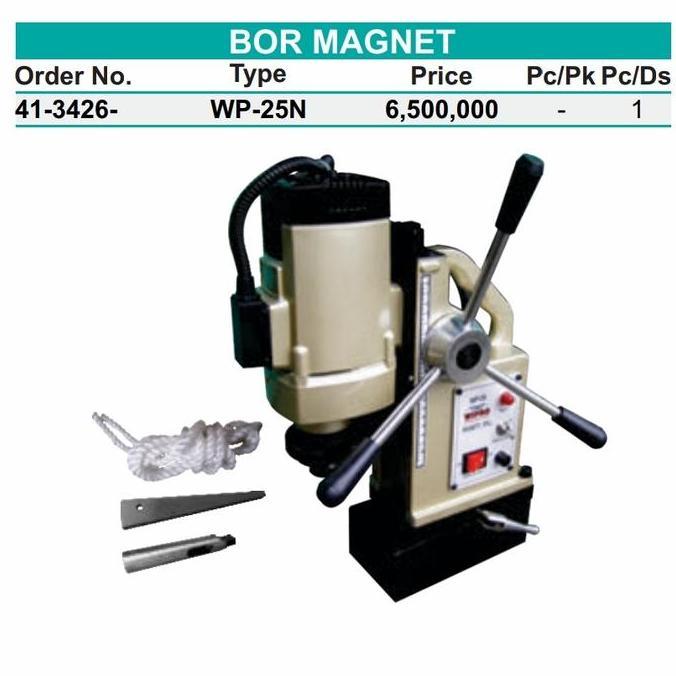 ;&;&;&;&] Mesin Bor Magnet 23mm WIPRO WP25N WIPRO WP 25 N MAGNETIC BOR DRILL