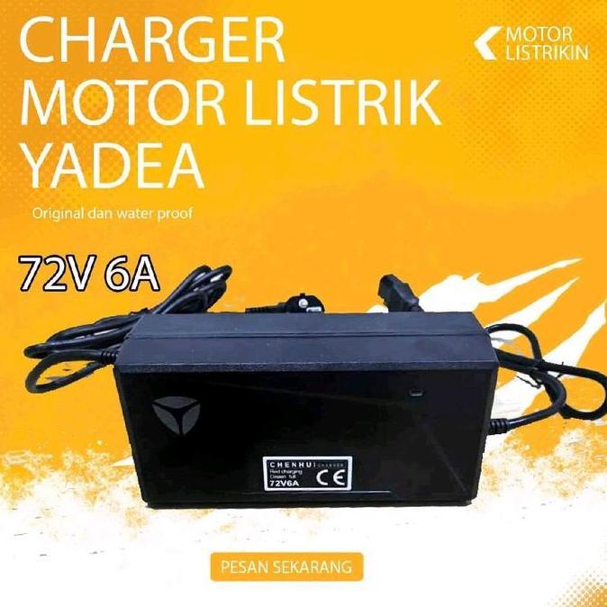 Hits Charger Motor Listrik Yadea Original 72V 6A -Waterproof