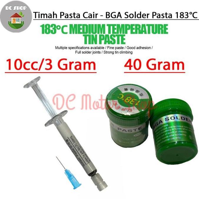 Timah Pasta - Timah Cair - Timah Solder Pasta Untuk Mencetak Kaki Ic