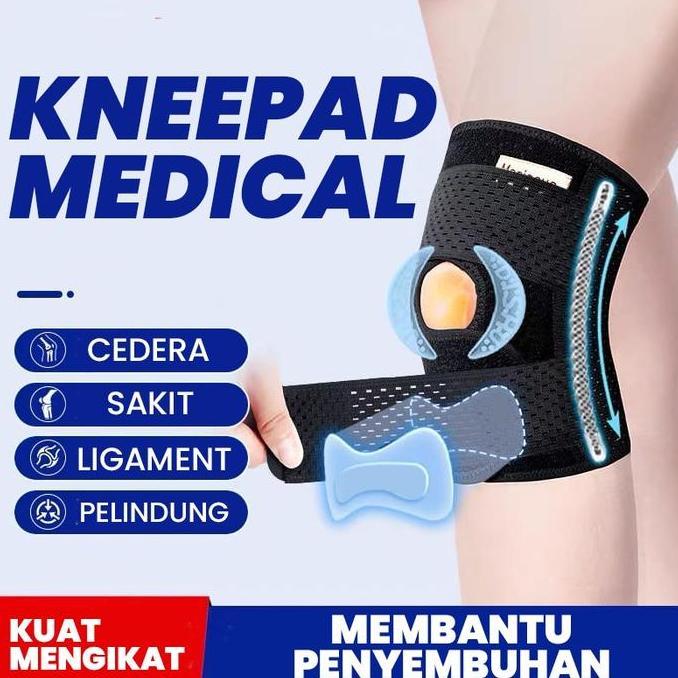 NEW 2 PCS Knee Support Knee Pad Pelindung Lutut Deker Dekker Lutut