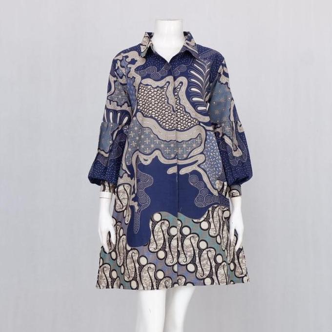 Newrelig- Tunik Batik Solo Bestari 02 | Baju Kerja Batik Bestari Busui Friendly