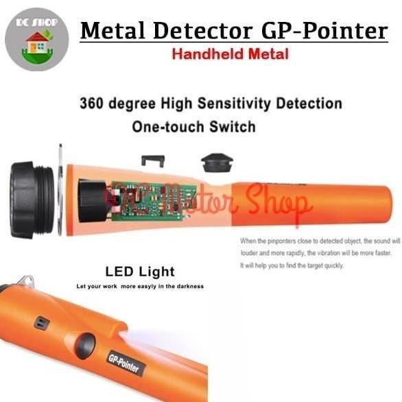 Gp Pointer Metal Detektor /Alat Deteksi Logam Metal Emas Perak