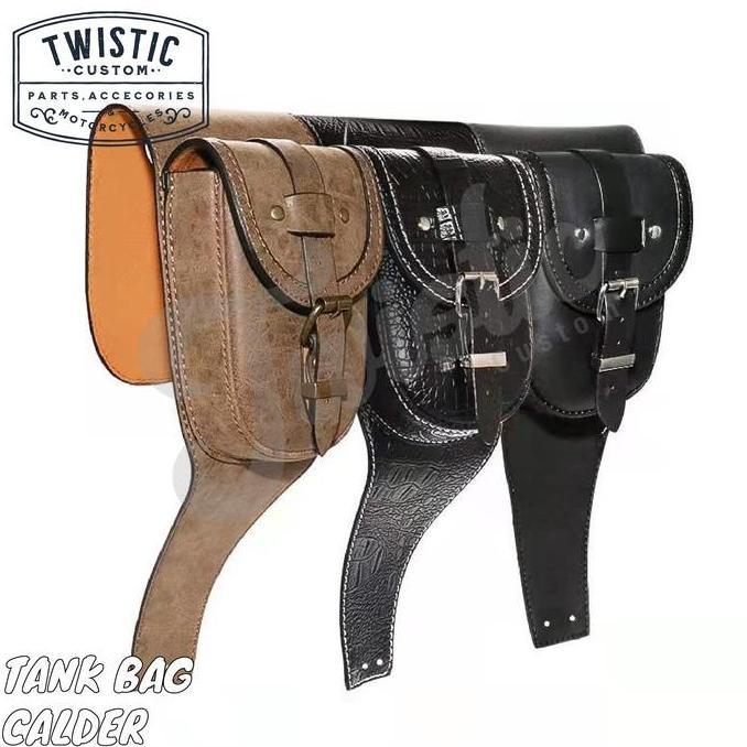 NEW Tank Bag Tankbag Tas Tangki Calder Motor Harley Waterproof Kulit PU