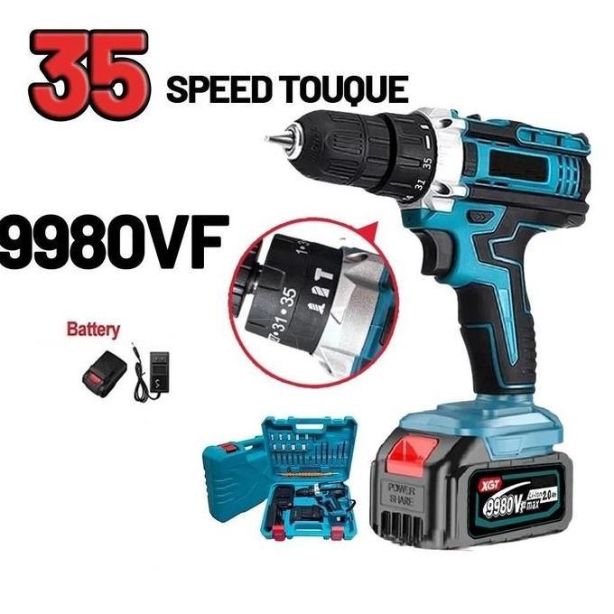 Pagenivansi - Mesin bor Baterai CORDLESS IMPACT WRENCH Impact Baterai MESIN BOR UNTUK BAUT Impact Br