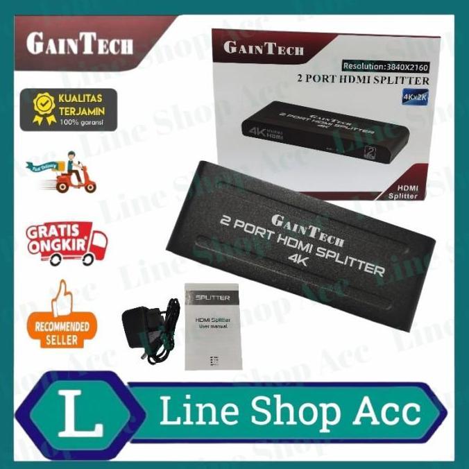 Hdmi Splitter 2 Port & 4 Port Gaintech Spliter