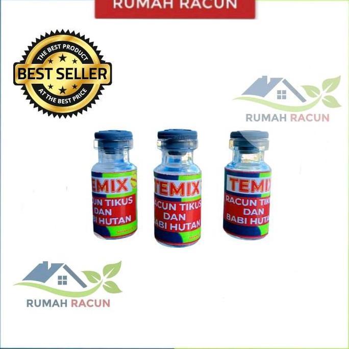 BERKUALITAS TEMIX TEMIK THEMIX TIMEX Botol Kaca Racun Tikus dan Babi Hutan