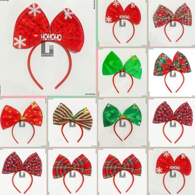 bando natal pita gold merah