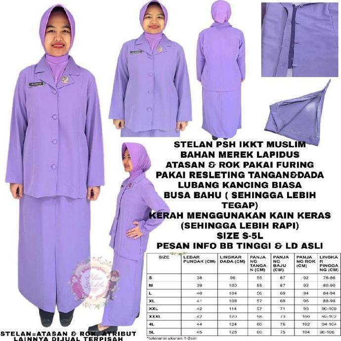 Ready ADIVA-- STELAN PSH IKKT MUSLIM BAHAN LAPIDUS