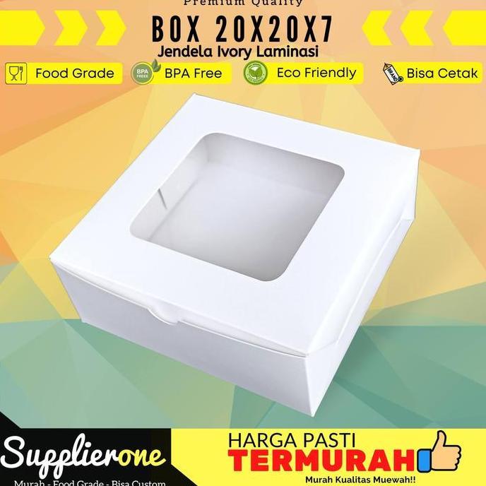 Baru- Dus Catering 20X20X7 Isi 25 / Box Catering / Box Souvenir / Box Bolu