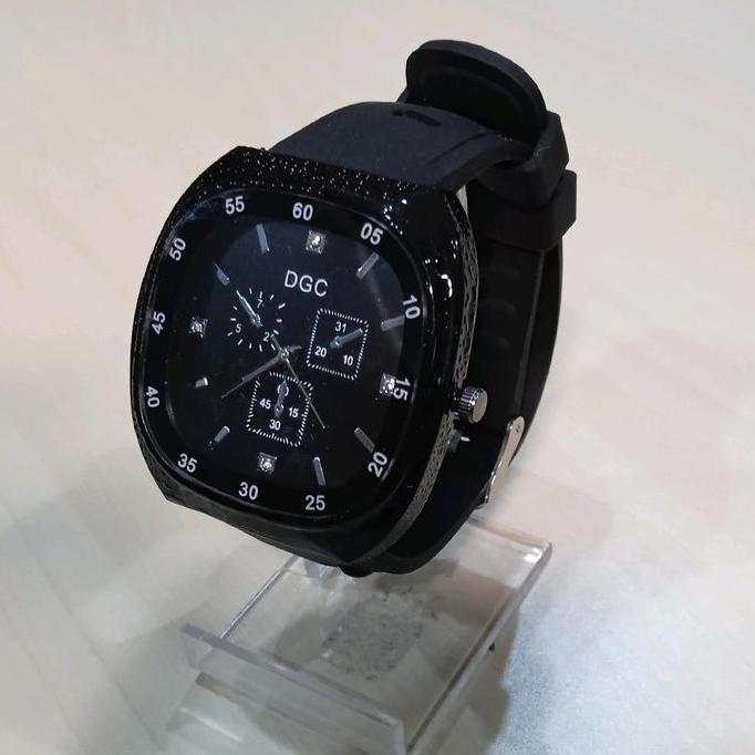 Watchtime- Promo 3Pcs(Hitam Coklat Merah) Jam Tangan Wanita/Pria Unisex Tali Silikon Rubber Free Bat