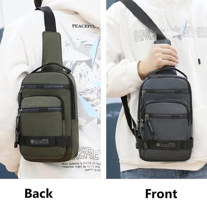 Tampilgayar- Techdoo Tas Selempang Pria Multifungsi Sligbag Besar Fashion Ts705