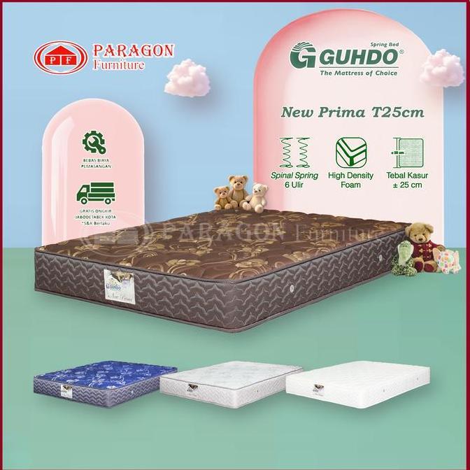Instan- Guhdo Spring Bed  Kasur New Prima T 25 Cm, 90 100 120 140 160 180 200X200 - Guhdo Springbed