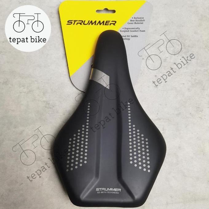 Sadel Strummer SD-8975 Bicycle Saddle Roadbike Seli Empuk Short Nose Strummer 8975 WHY