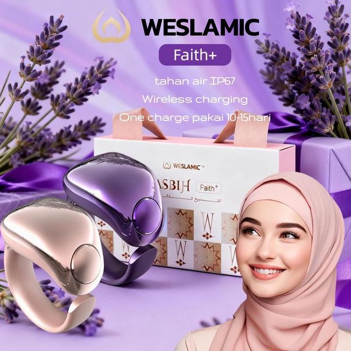 WESLAMIC iTasbih Faith/Faith+ Zikr Ring tasbin digital smart tasbih Smart Ring cincin tasbih digital