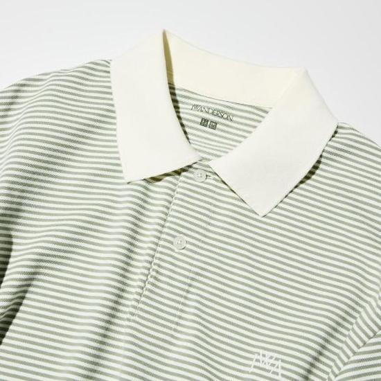 KAOS Polo dry pique Garis lengan pendek UNIQLO ORINAL