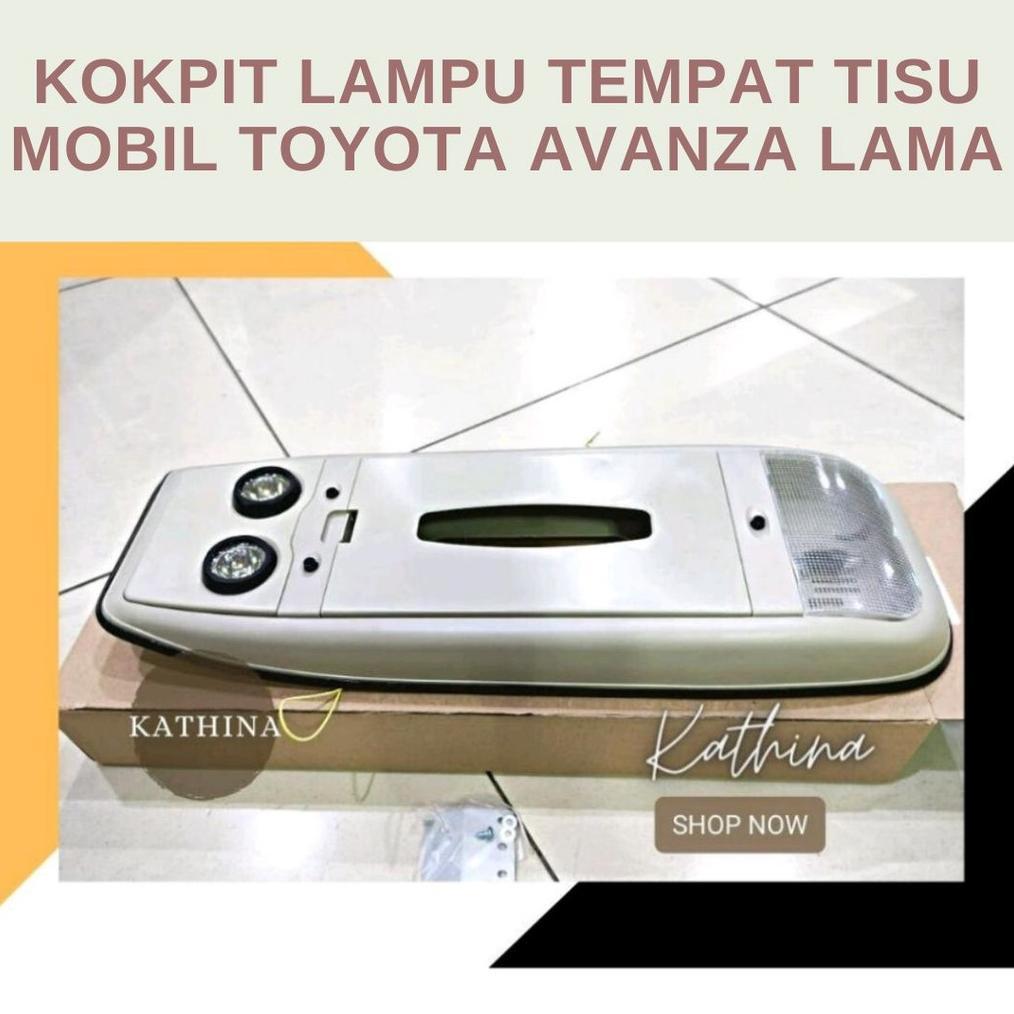 Kokpit Lampu Plafon Tempat Tisu Mobil Toyota Avanza Lama Cream